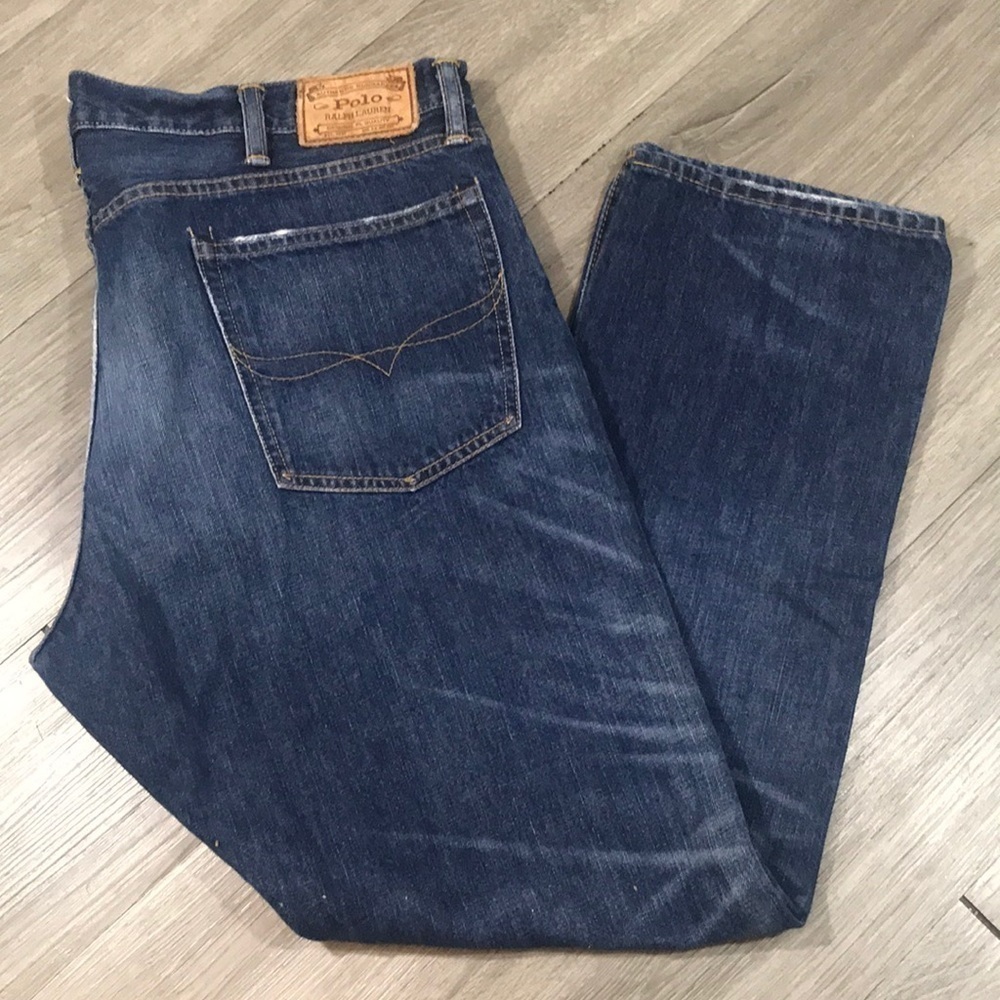 Polo by Ralph Lauren “Varick Slim Straight” Medium Wash Jeans size‎ 38x30